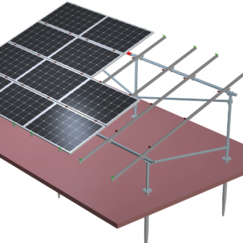 Stahl Aluminium Hybrid Solar Montagesystem
