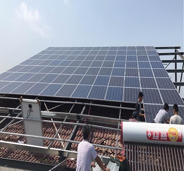 Jiangsu Suqian 50kw Dach Photovoltaik-Kraftwerk
