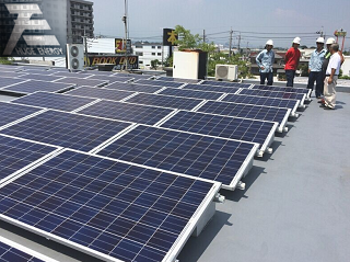 Solaranlage für Ballastdach