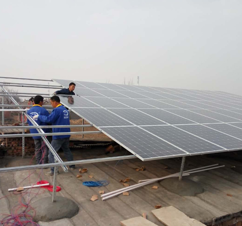 Henan Pingdingshan 40kw Photovoltaik-Aquakultur-Projekt